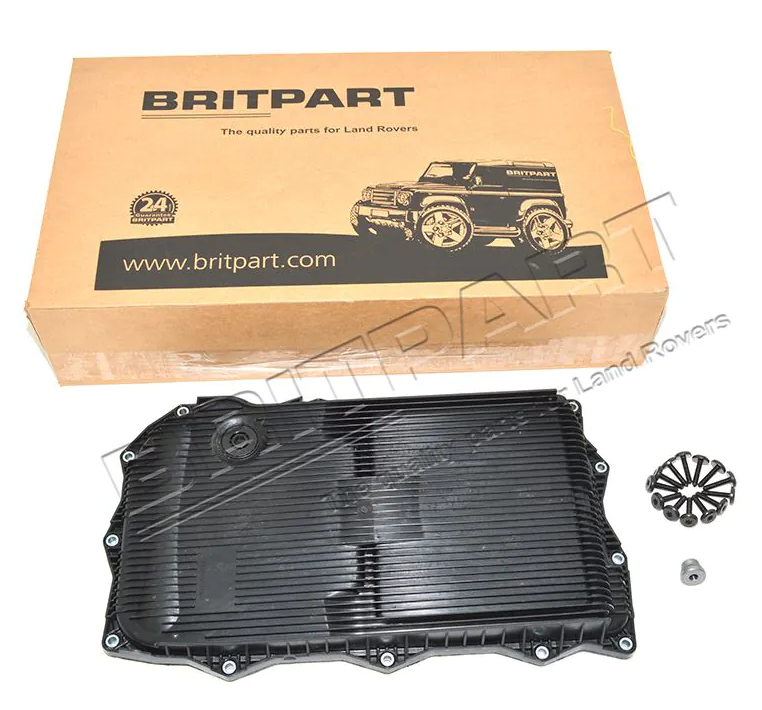Pan-Transmission Automatic Gearbox Sump Pan / Filter for Land Rover 2.0, 3.0, 4.4 Diesel. Fits Defender, Discovery, LR023294