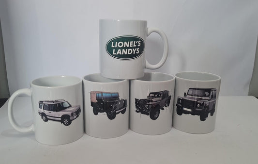 Mugs Lionel's Landys classic white set of 4